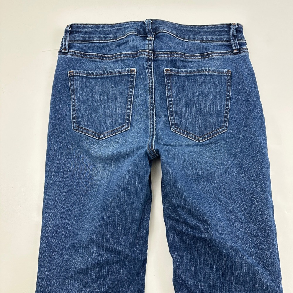 Talbots Barely Boot Jeans Womens 0P Dark Blue Flawless High Rise Stretch Denim - Picture 5 of 5
